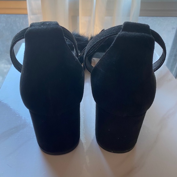 Chunky sandals with a fur strap - Picture 3 of 5